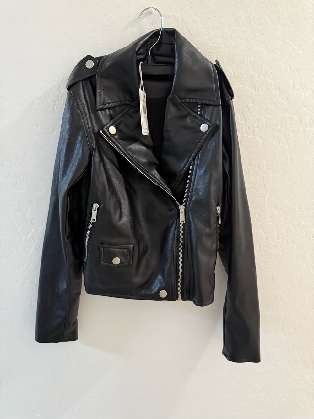 Katie J NYC NWT Girls Jagger Leather Moto Jacket PURCHASE PRICE GOES TO CHARITY